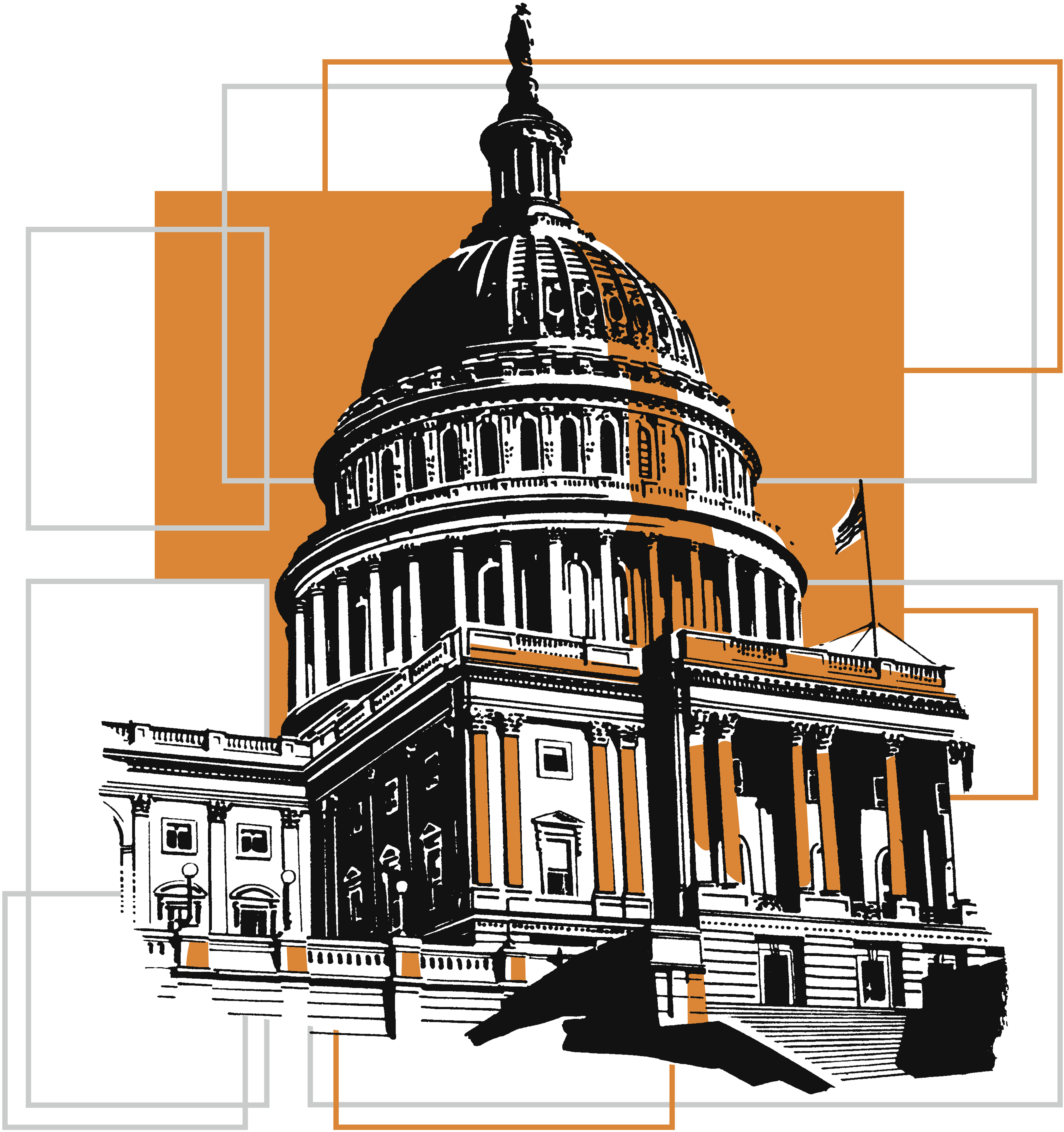 Image depicts the U.S. capitol building